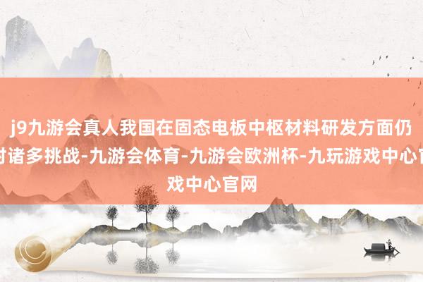 j9九游会真人我国在固态电板中枢材料研发方面仍面对诸多挑战-九游会体育-九游会欧洲杯-九玩游戏中心官网
