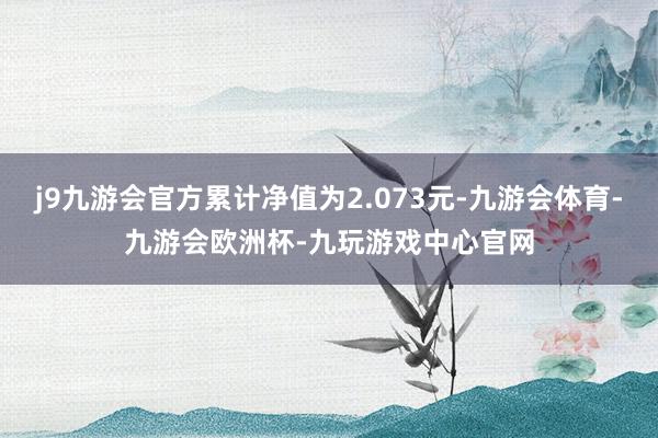 j9九游会官方累计净值为2.073元-九游会体育-九游会欧洲杯-九玩游戏中心官网