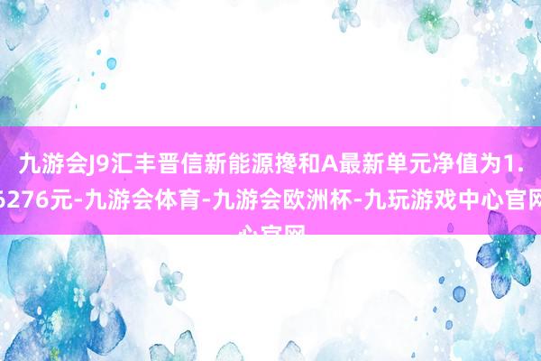 九游会J9汇丰晋信新能源搀和A最新单元净值为1.6276元-九游会体育-九游会欧洲杯-九玩游戏中心官网